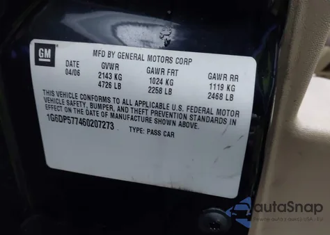 2006 Cadillac Cts Standard z USA, uszkodzony, nr VIN 1G6DP577460207273